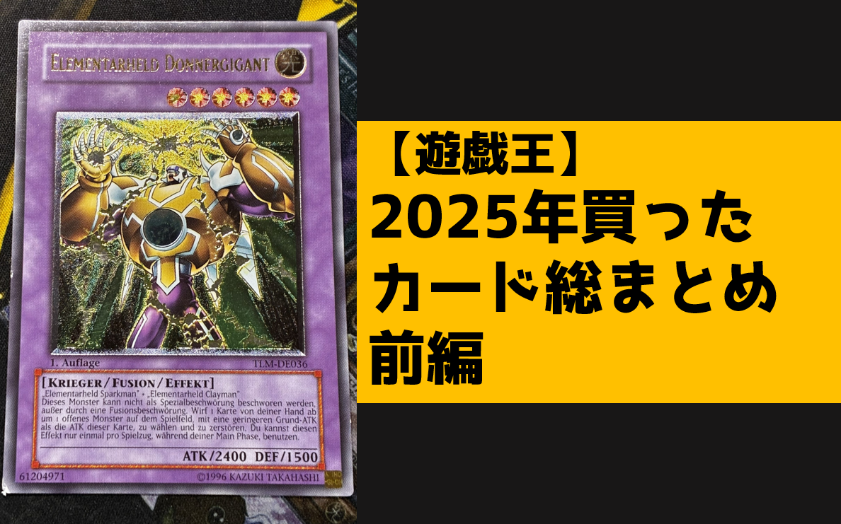 2025年買ったカード総まとめ【前編】 - topD情報部